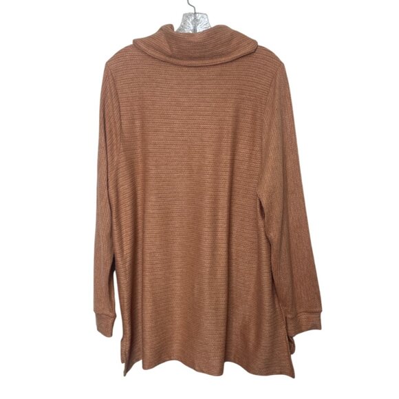 Lane Bryant Cowl Neck Tunic Sweater Womens Size 18/20 Brown New WOT - Picture 3 of 8